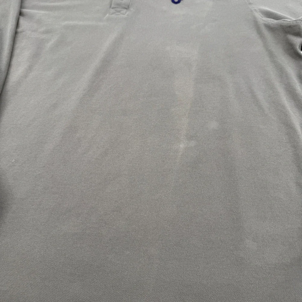 TRUE RELIGION *FLAW* NEW 3XL Henley Shirt Charcoal Gray Long Sleeve Logo Y2K